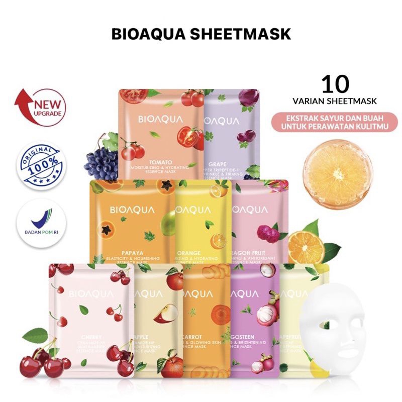 Bioaqua sheet mask (BPOM)