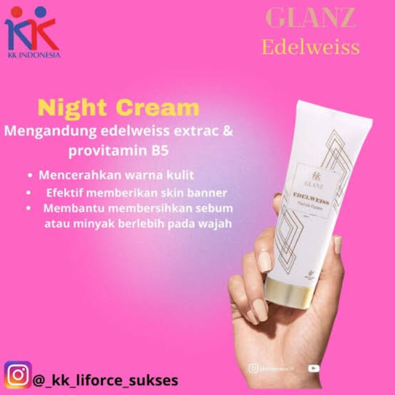 GLANZ Edelweiss Night cream