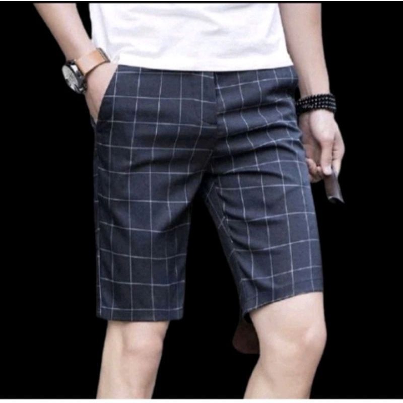 celana pendek tartan premium