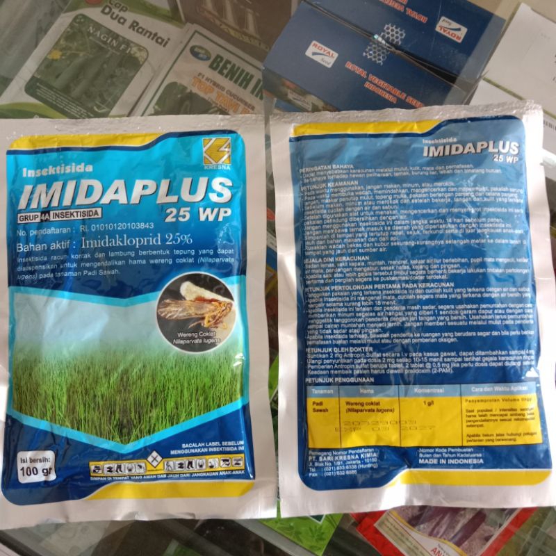 Insektisida IMIDAPLUS 25 WP. Isi 100gr