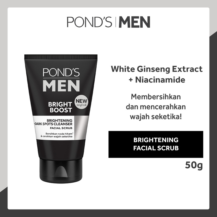 Ponds Men Bright Boost Face Scrub 50g