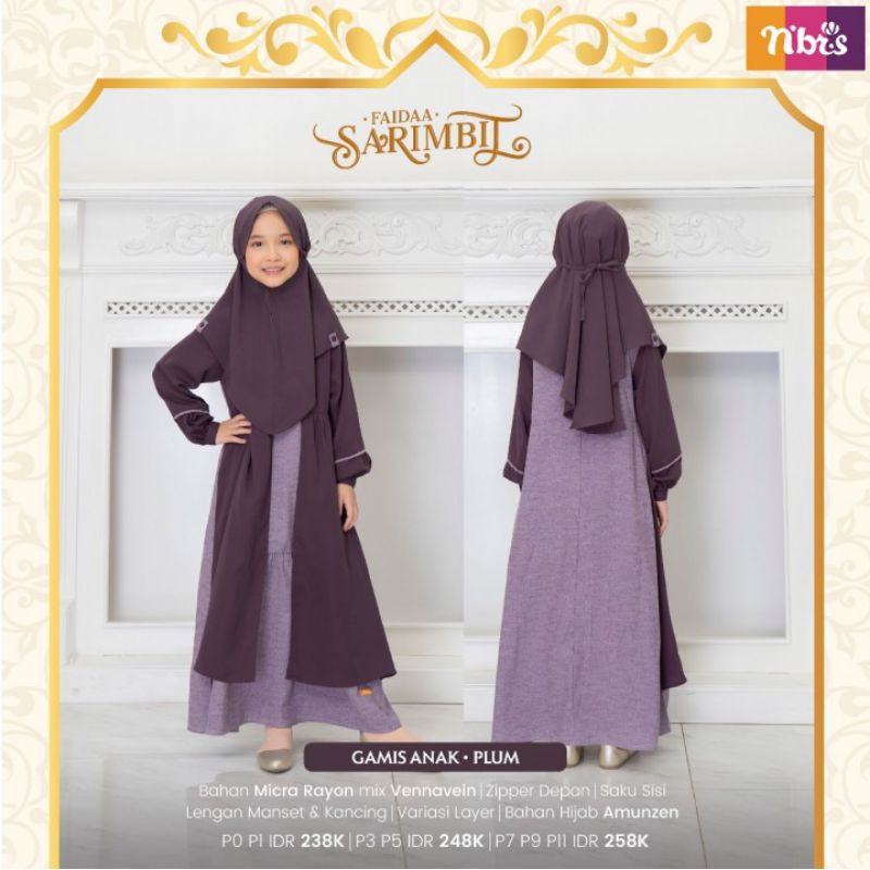 Faidaa sarimbit gamis anak
