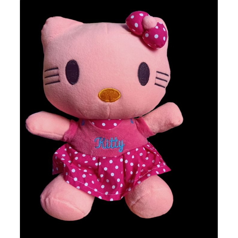 Boneka hello Kitty polkadot