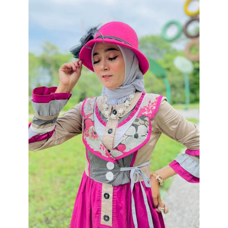 gamis replika jahitan sendiri