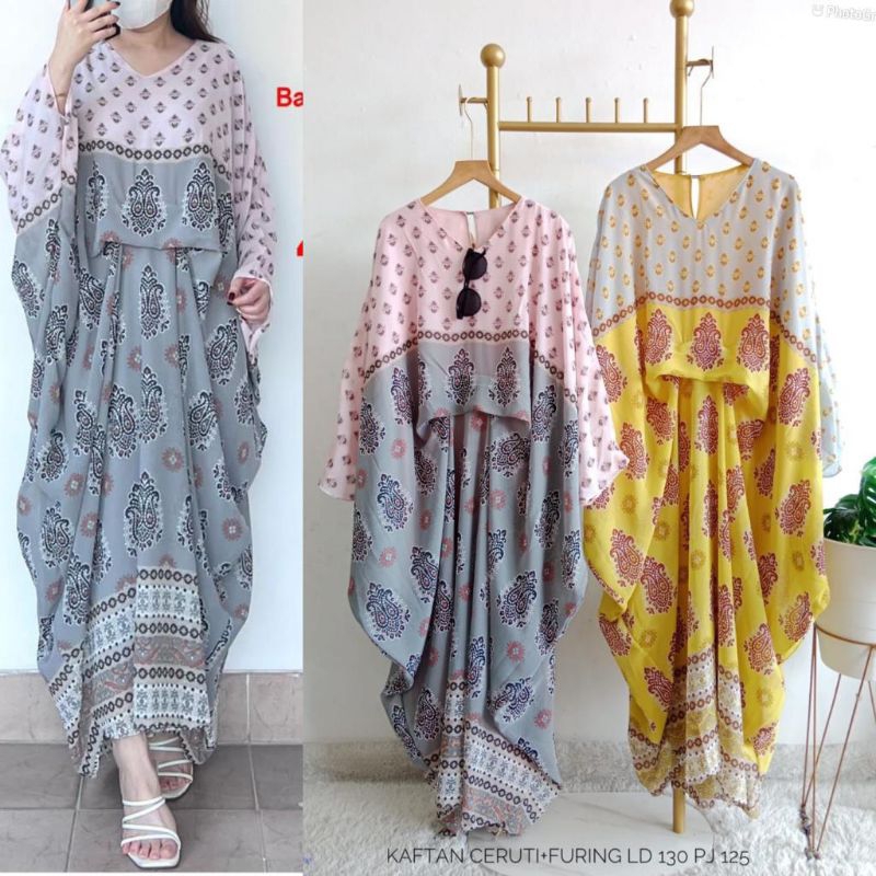 Kaftan Midi Matt Ceruty+furing