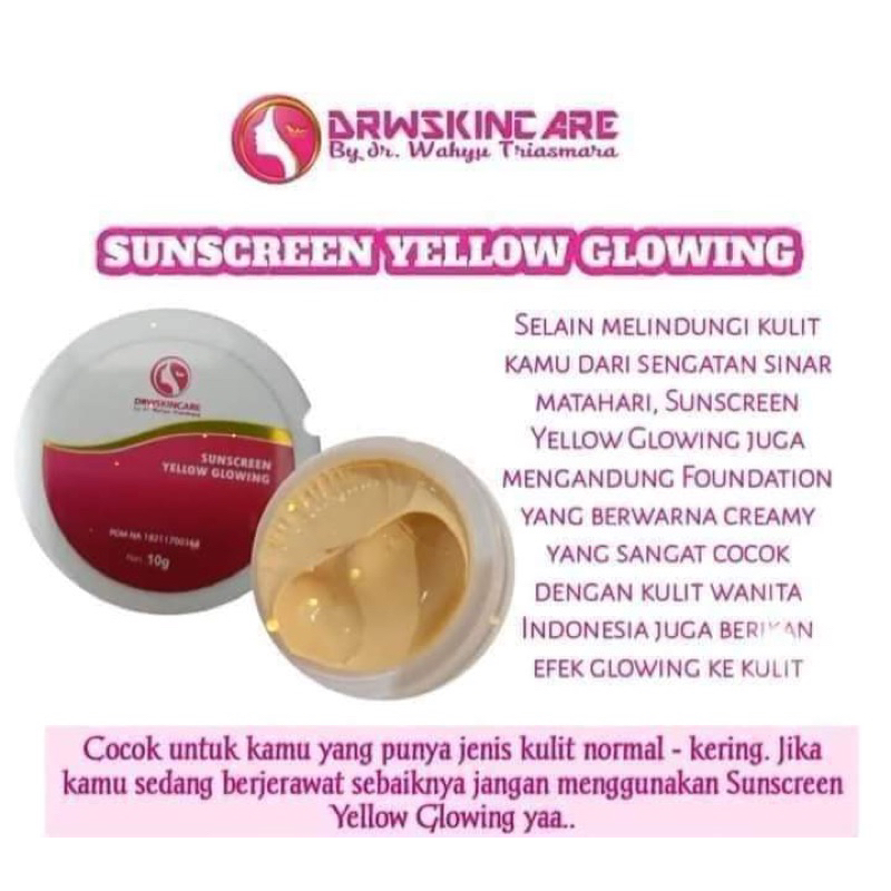 Sunscreen Yellow Glowing