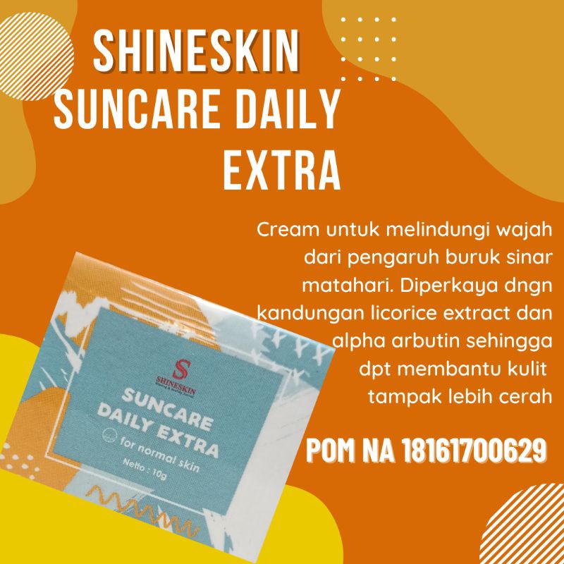 suncare daily extra shineskin