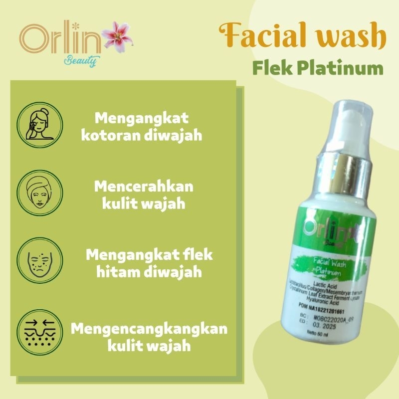 Facial wash orlin/flek