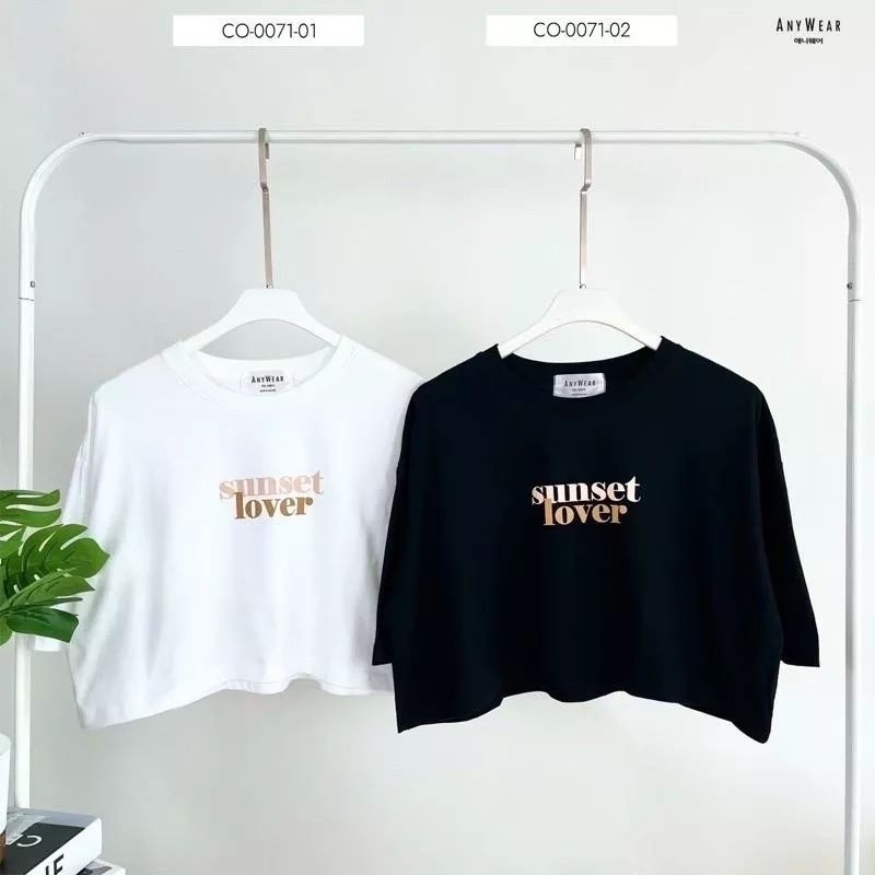 CROP TOP SUNSET LOVER OVERSIZE PREMIUM IMPORT