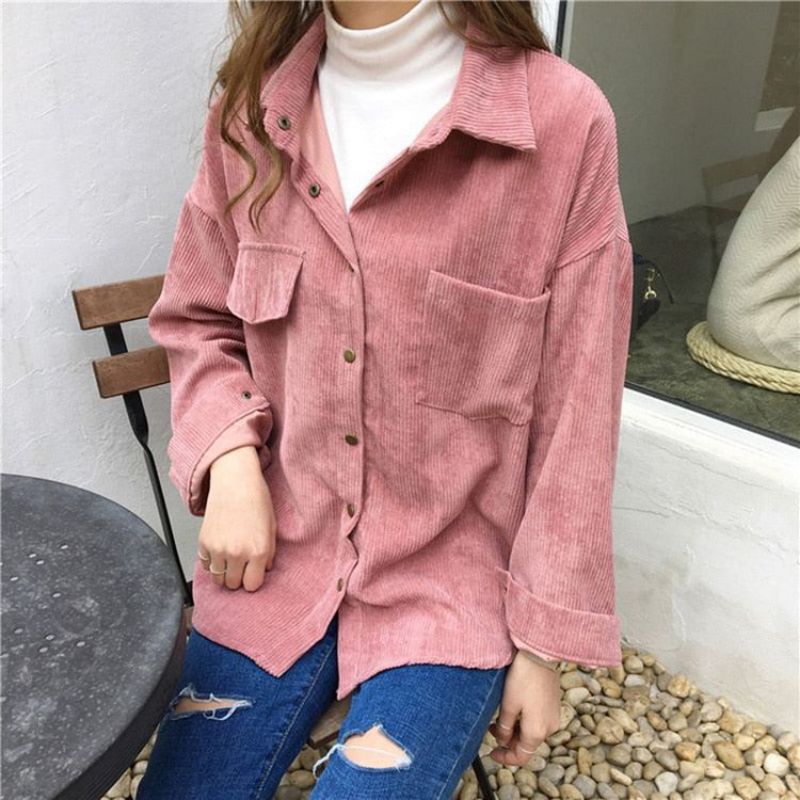 Emery Rose coduroy pocket