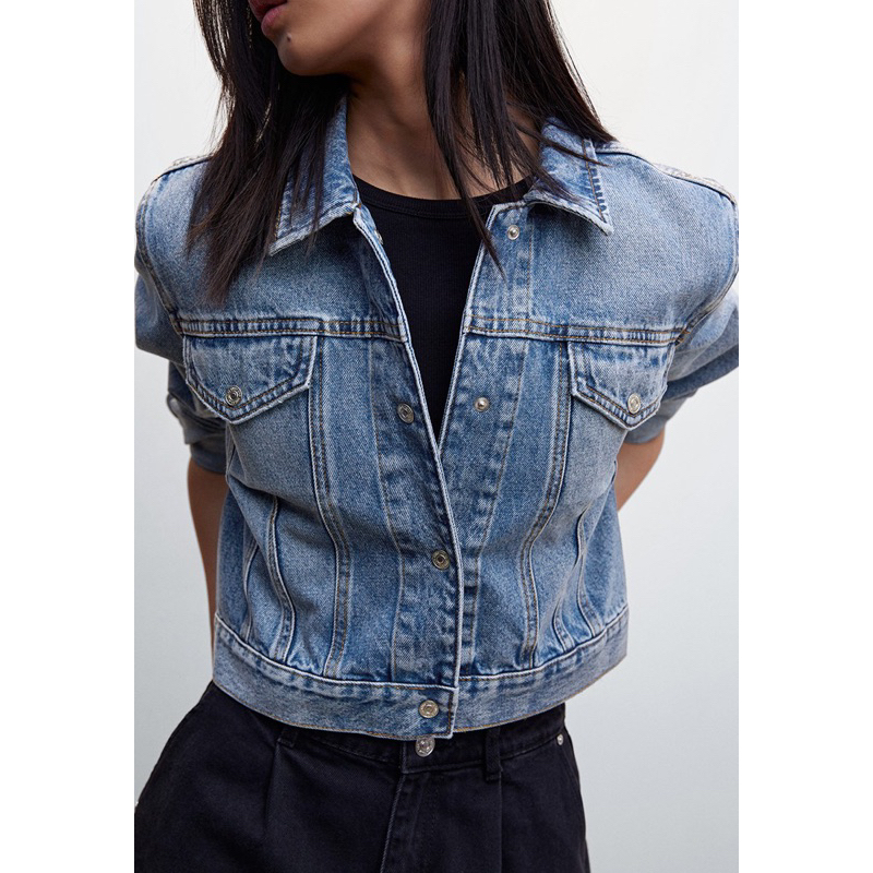 MANGO DENIM JACKET READY SIZE S!!