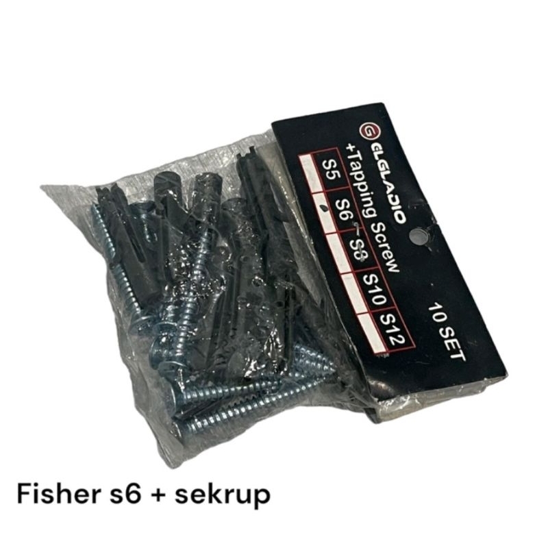 Tapping Screw S6 dan S8  Elgladio 10 Pcs