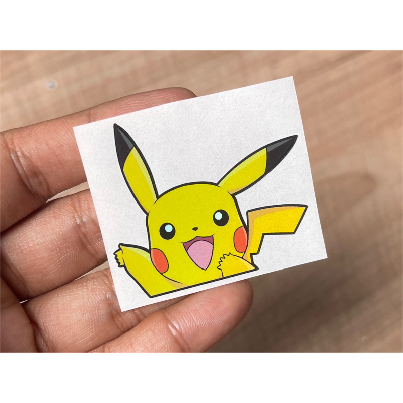 Stiker Pokemon Pikachu Ngintip Mini
