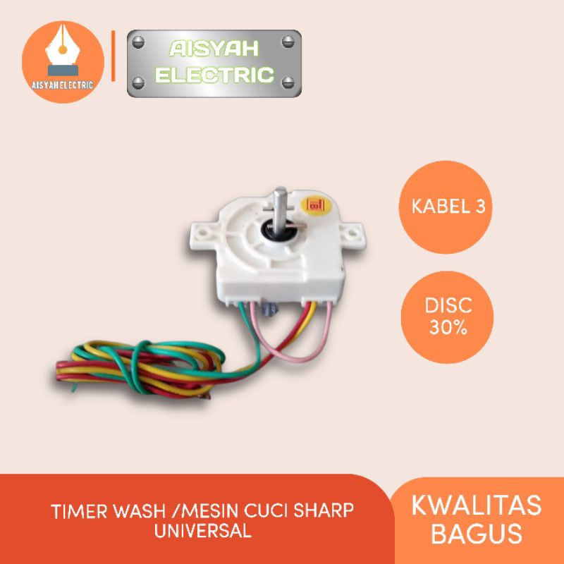 TIMER WASH/MESIN CUCI SHARP 7 KG KABEL 3