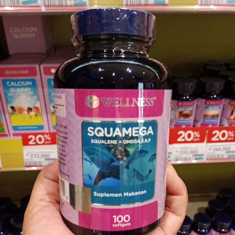 Wellness SquaMega 100 Softgels