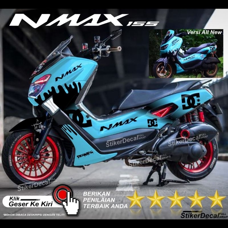 Decal sticker Nmax old variasi blue