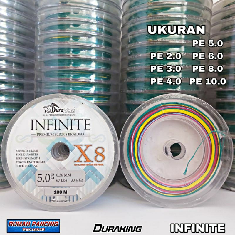 Benang Pancing PE DURAKING INFINITE X8 100M