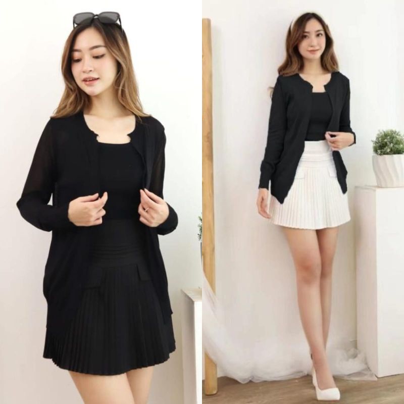 Set top cardigan