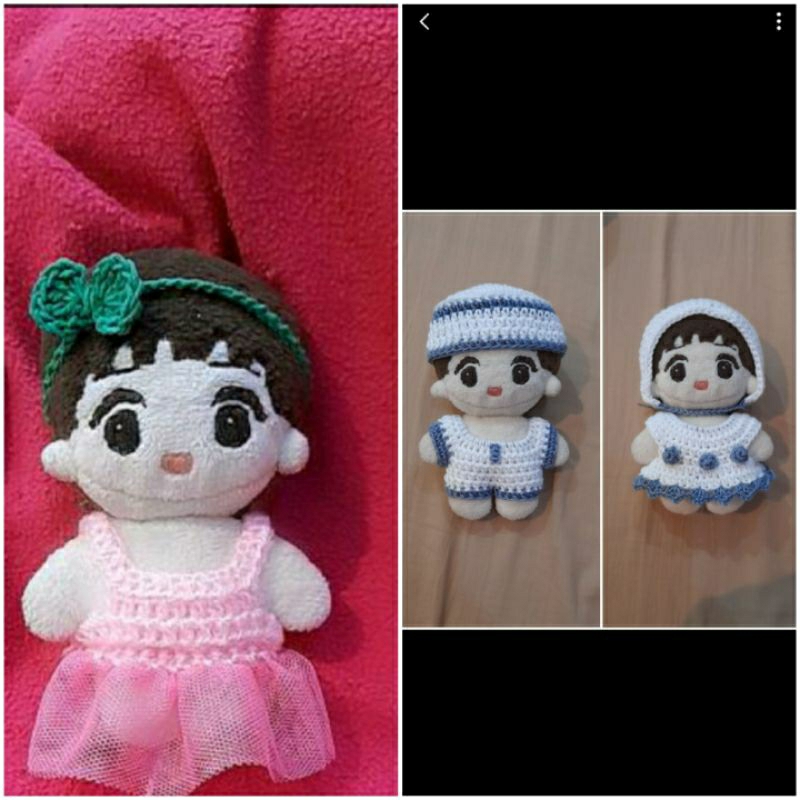 baju boneka/rajutan/handmade/imut