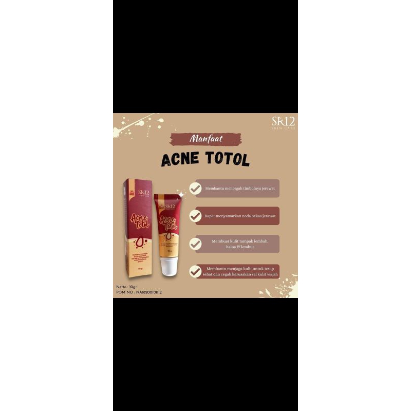 acne totol sr12/obat jerawat