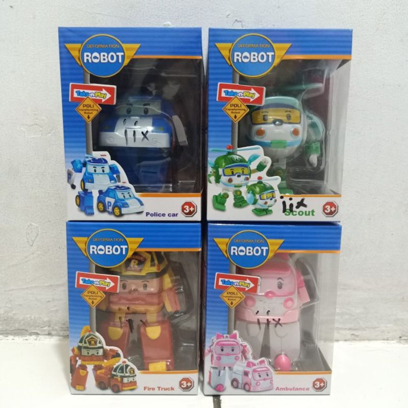 mainan robocar poly / robot car poly / car poly dus