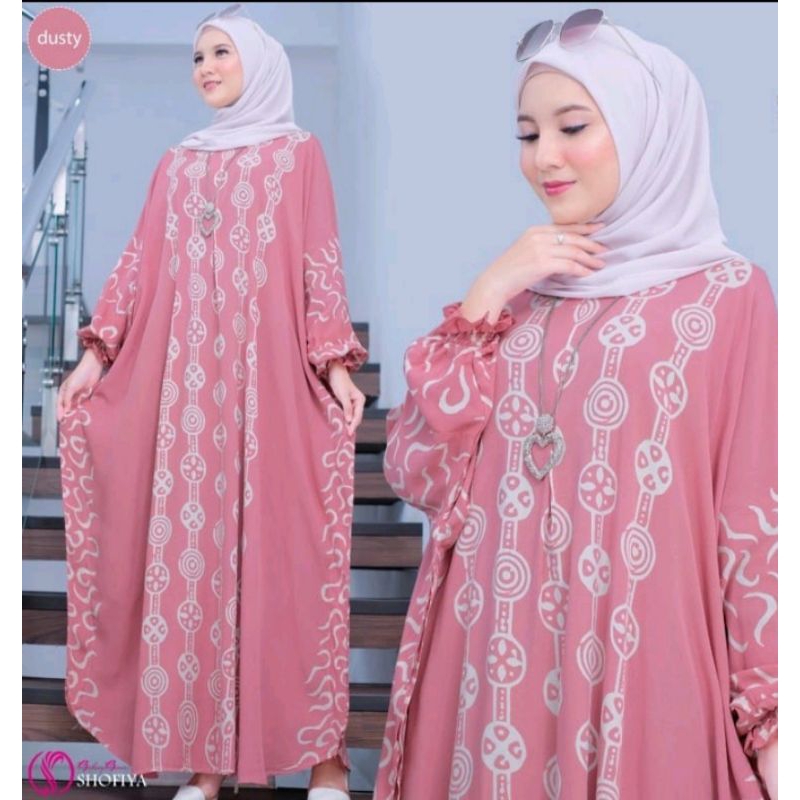 Kaftan Wanita Jumbo Cap Batik