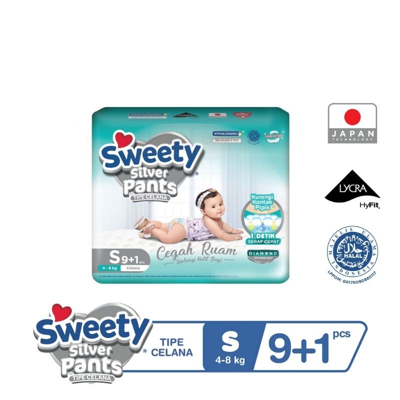 Sweety Silver Pants size S 9+1