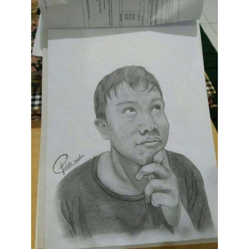 Sketsa Wajah Full Pancil