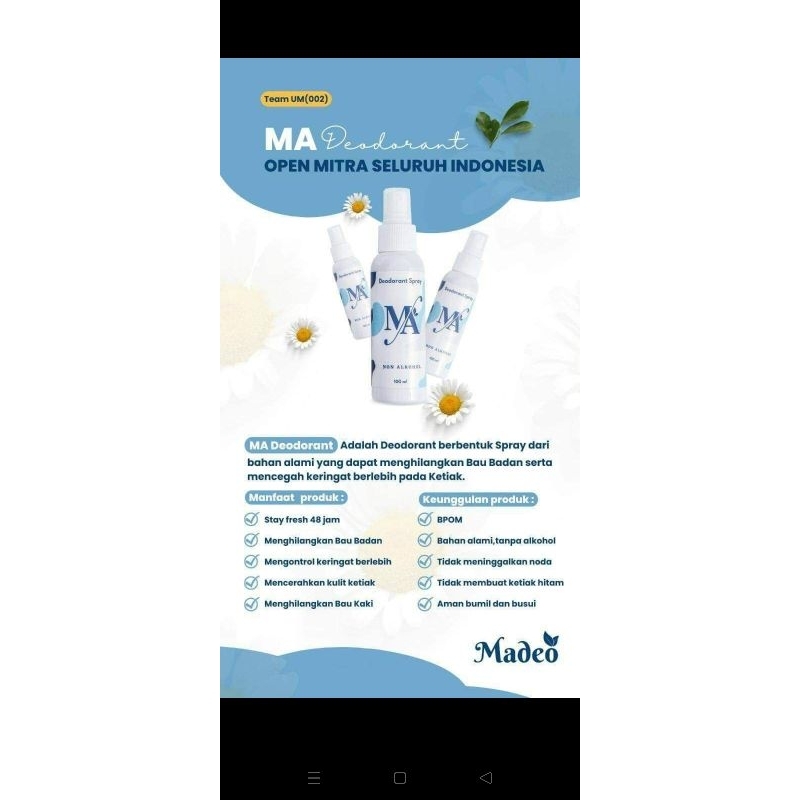 Madeodeodorant
