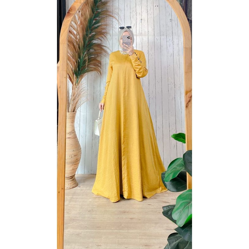 gamis rose satin
