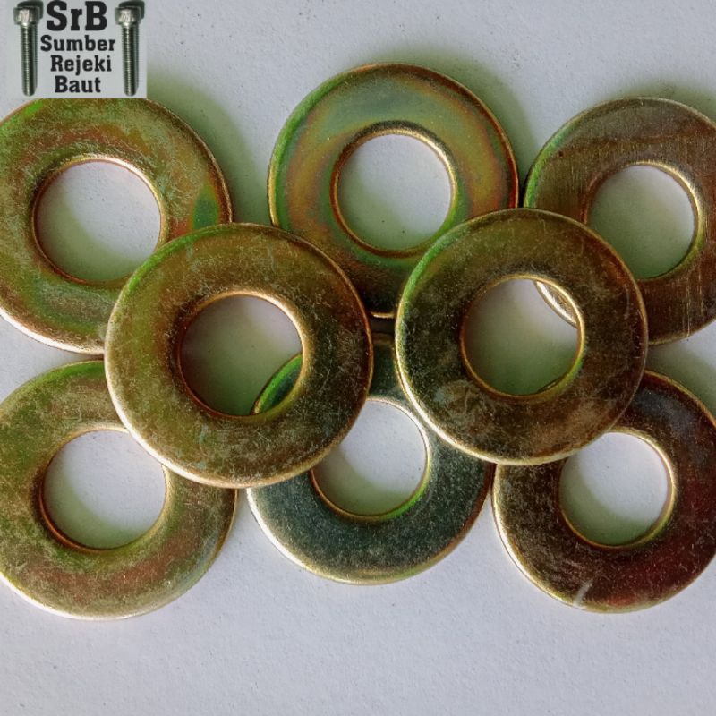Ring plat kuning m14 paket 50pcs