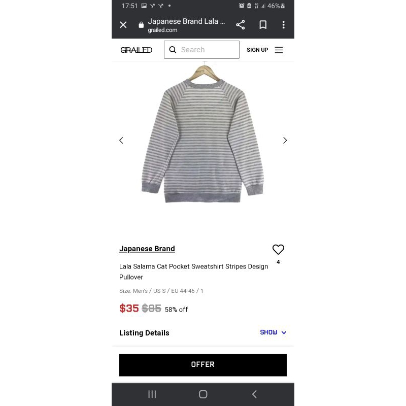 Pocket Sweatshirt Stripes Design