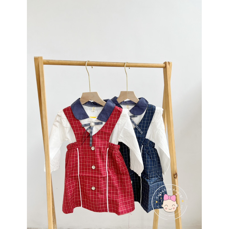Setelan kemeja dan overall