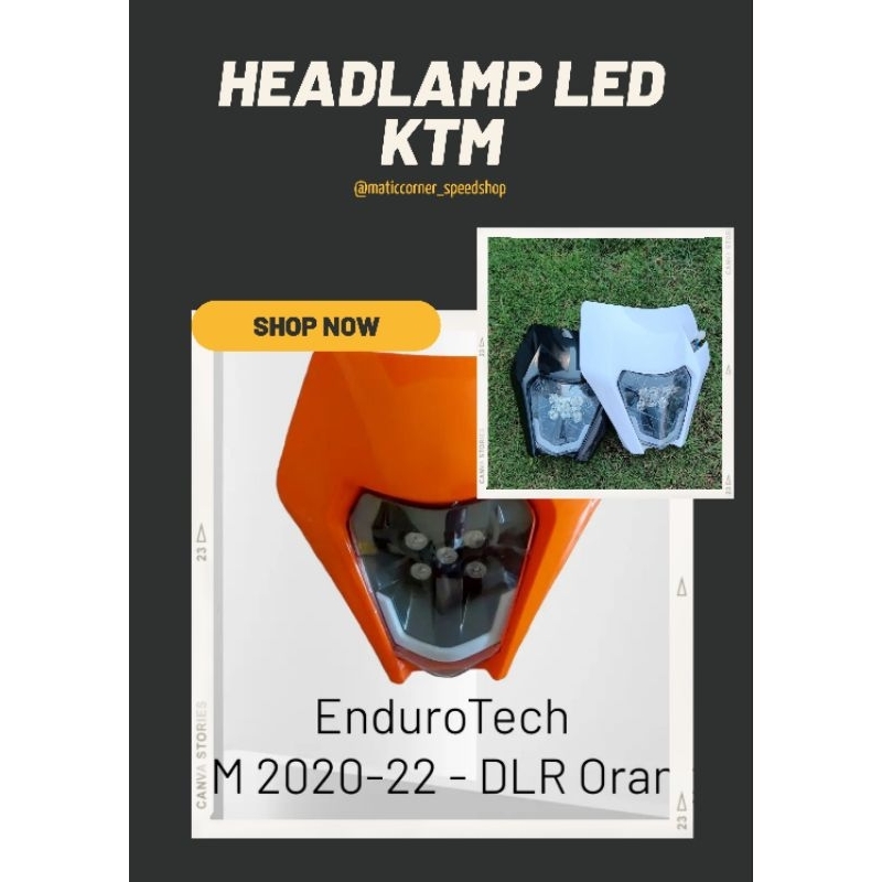 HEADLAMP LAMPU LED KTM
