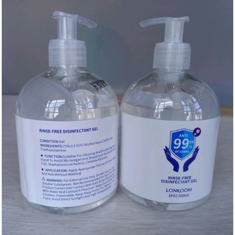 Hand Sinitizer Gel 500ML Lonkoom
