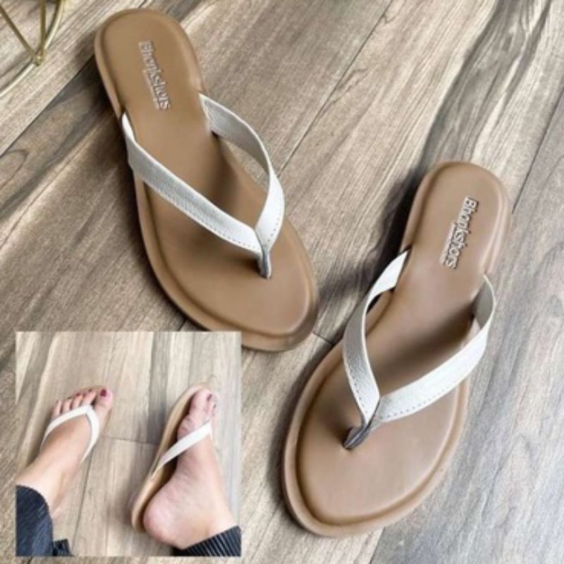 sandal teplek capit kulit ori