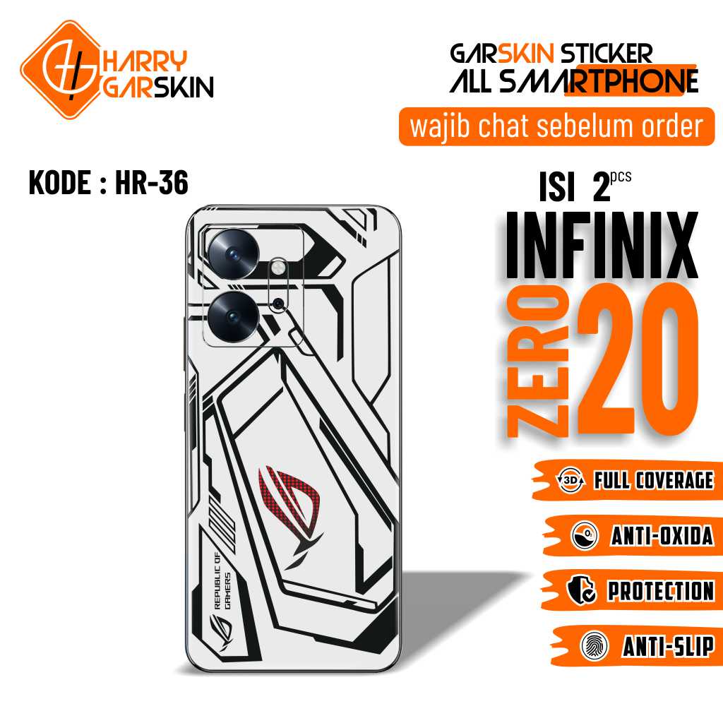 *PromoLaris* Infinix Zero 20 Garskin Wrap Custom (2Pcs) & COD