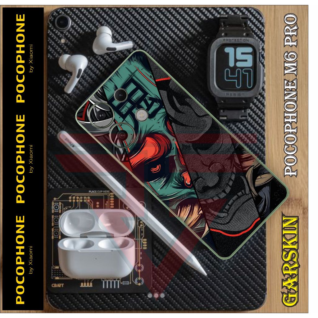 *PromoLaris* Pocophone M6 Pro Garskin Wrap Custom (2Pcs) & COD