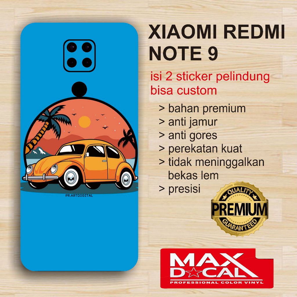 *PromoLaris* Xiaomi Redmi Note 9 Garskin Wrap Custom (2Pcs) & COD