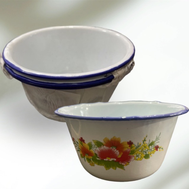 Mangkok Enamel 12cm (harap extra bubble)