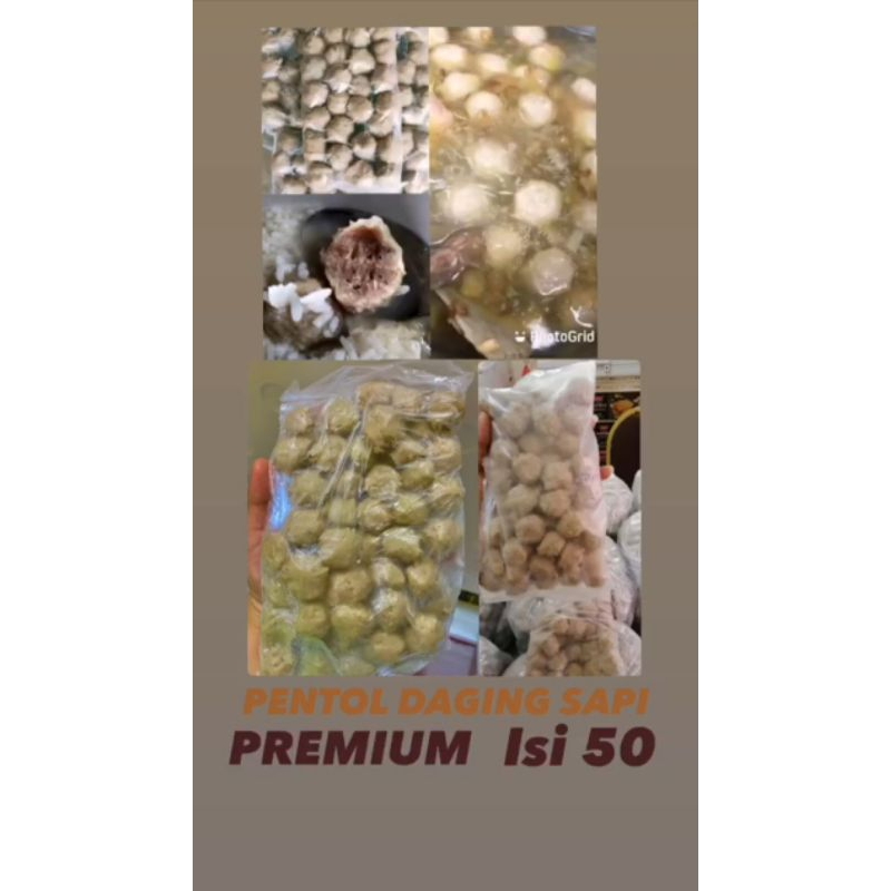 Pentol Daging Sapi Premium Isi 50pcs & 25pcs