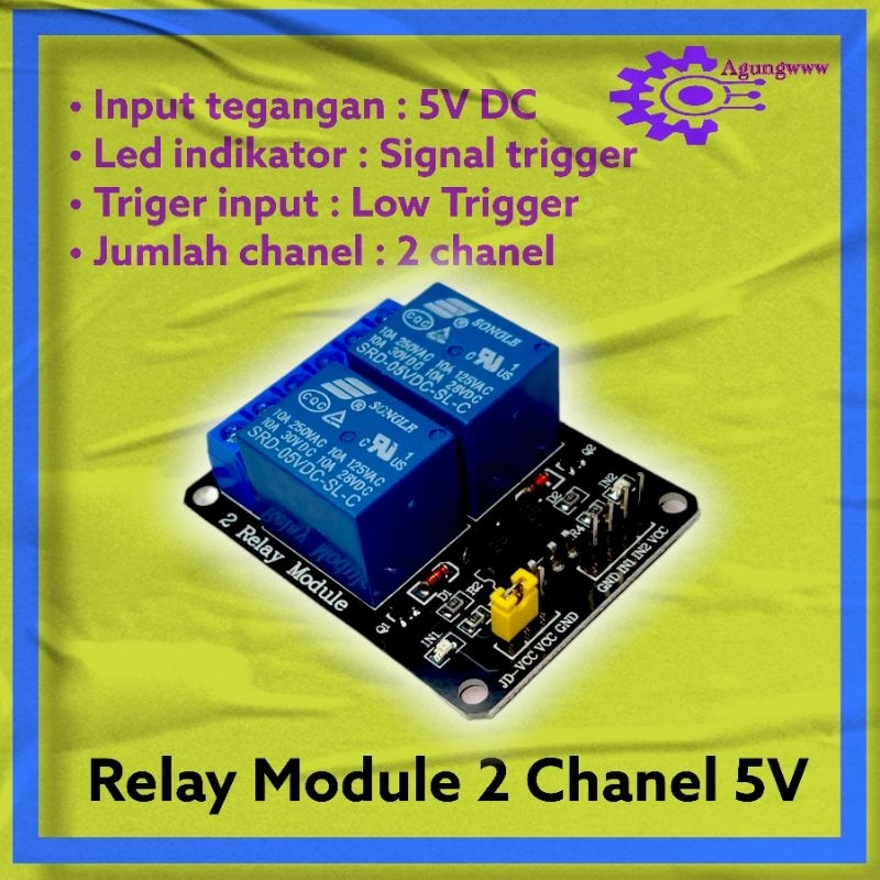 relay module 2 chanel 5v arduino compatible