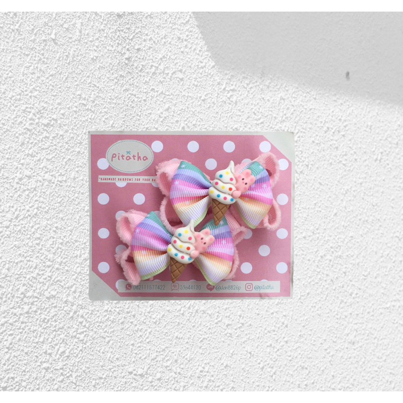 ice polka rainbow clip
