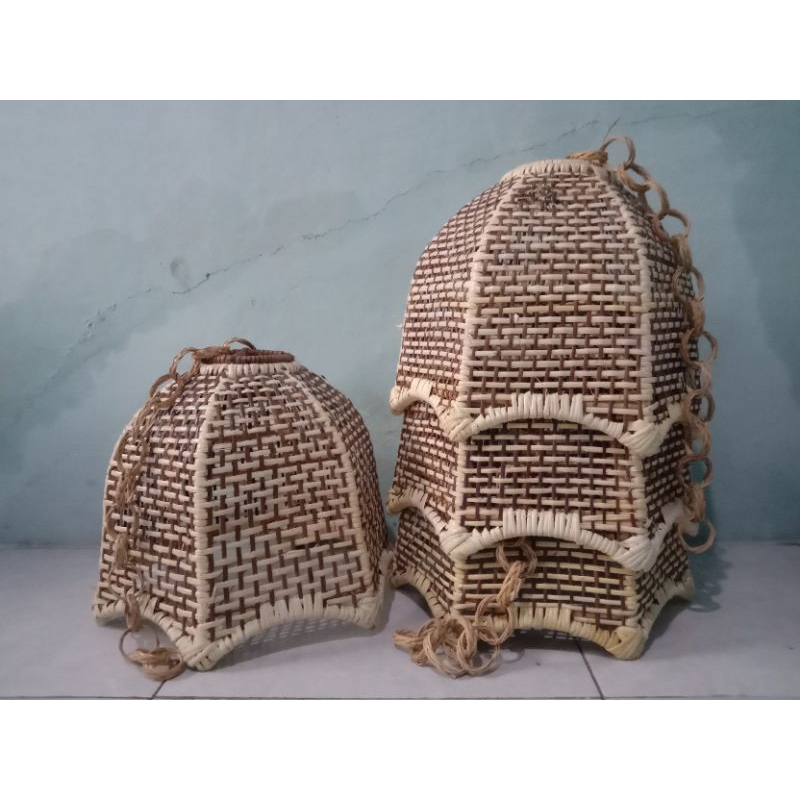 kap lampu rotan