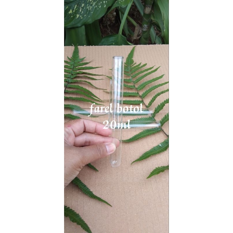 tabung kaca 15ml tanpa tutup(isi paket 100pcs)