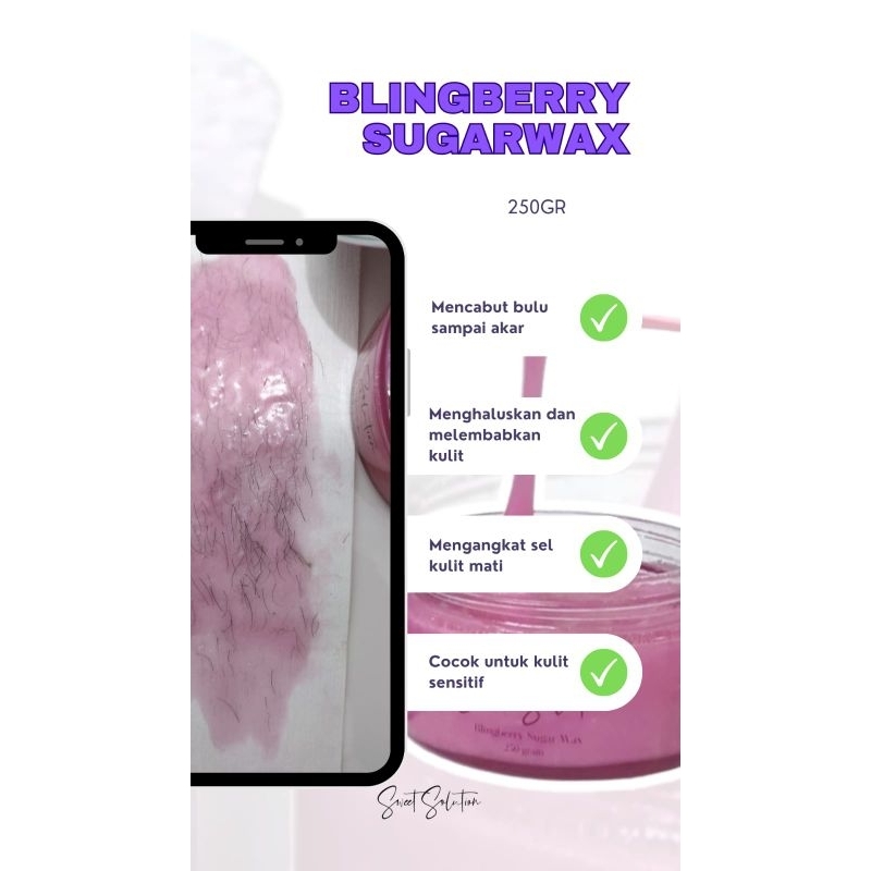 sweet solution sugar wax BPOM