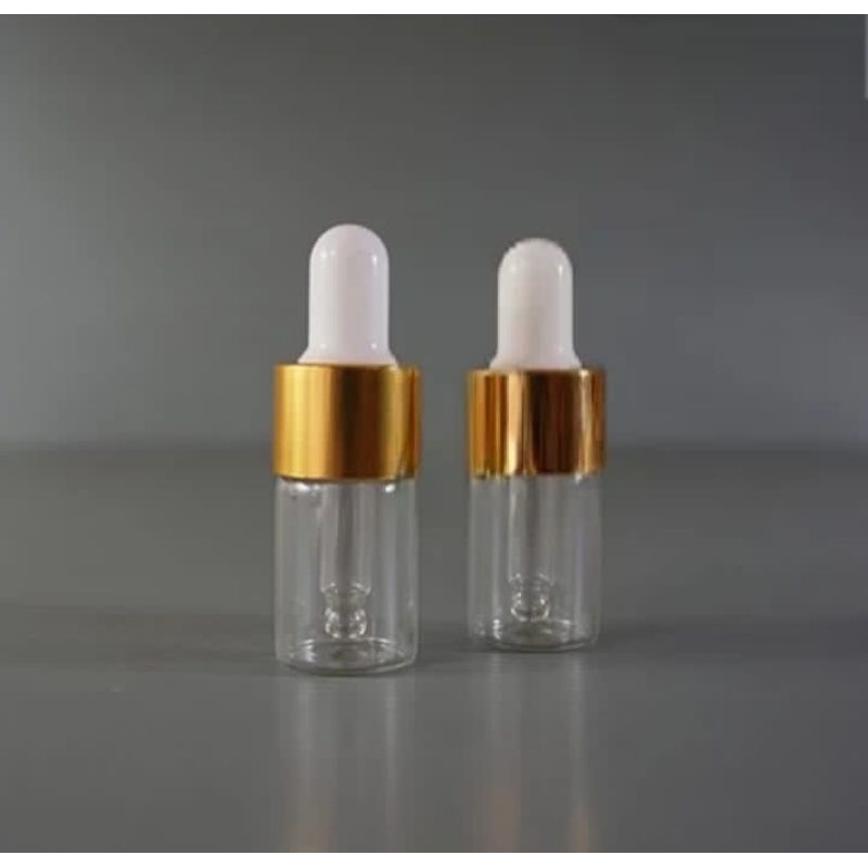 BOTOL PIPET KACA 5ML.BENING RING GOLD