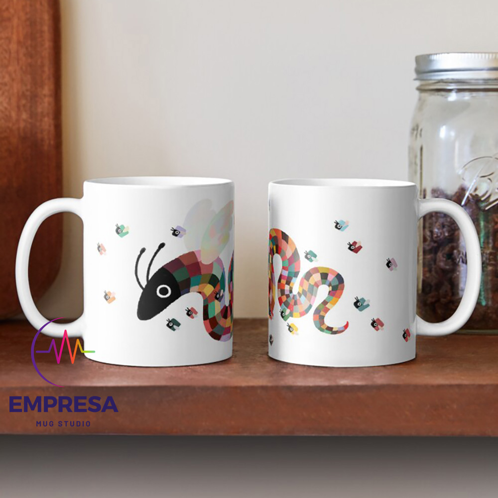 Patchwork Serpent Ceramic Water Gift Coffee Mug