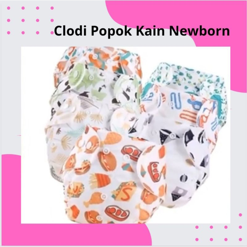 Clodi Kancing (Newborn s/d 1,5 thn) plus insert tebal