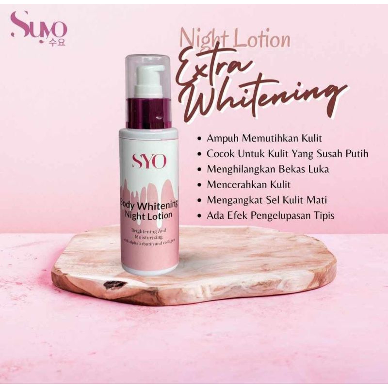 Suyo Extra whitening night lotion